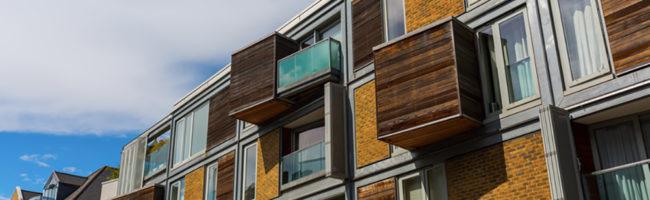 modern residential blocks in Southwark, London